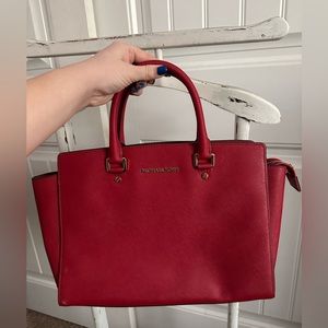 Red Michael Kors Purse